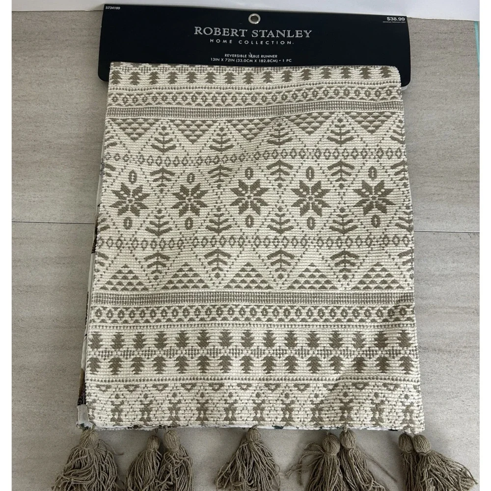 Robert Stanley Forest / Deer Reversible Table Runner 13
